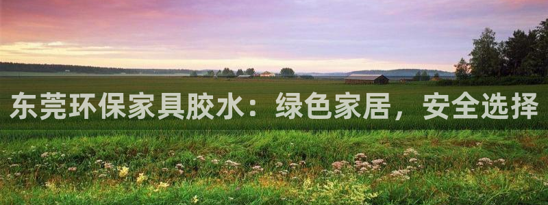 沐鸣2平台登录检测：东莞环保家具胶水：绿色家居，安全选择