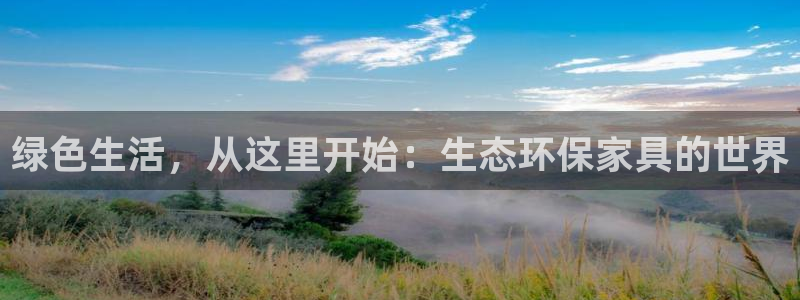 沐鸣2管网登录：绿色生活，从这里开始：生态环保家具的世界