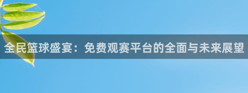 9255tv直播无插件nba：全民篮球盛宴：免费观赛平台的全面与未来展望